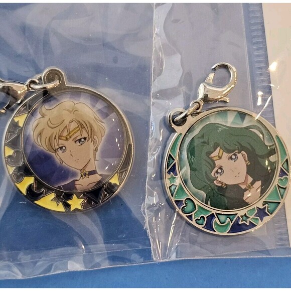 Super Sailor Uranus Neptune "Sailor Moon Eternal" Movie Part 2 Metal Charm Blind - Picture 1 of 3
